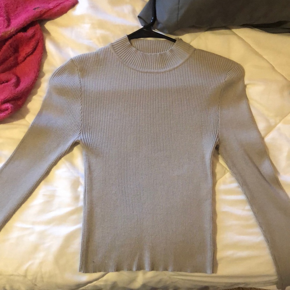 Mock neck Sweater (gray)